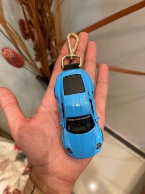 Blue Sports Car Diecast Keychain
