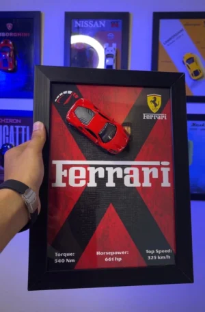 Ferrari 3D Diecast Car Frame
