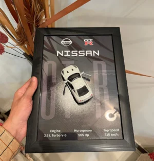 Nissan GTR 3D Diecast Car Frame
