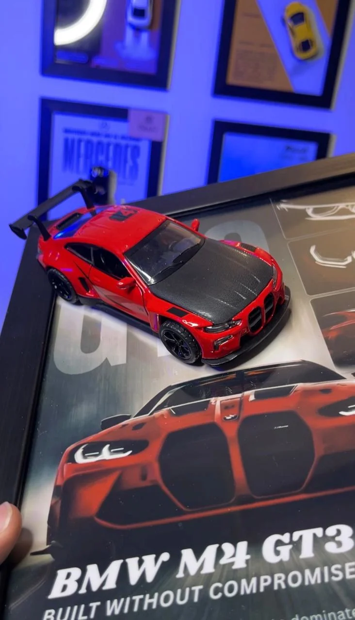 BMW M4 Official Diecast 3D Car Frame - Image 4