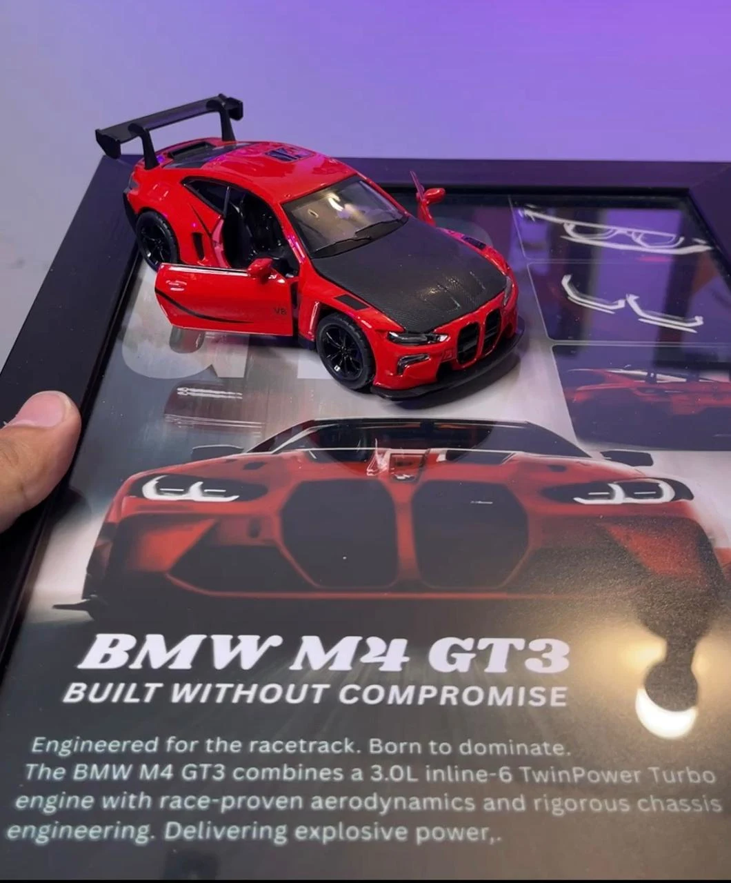 BMW M4 Official Diecast 3D Car Frame
