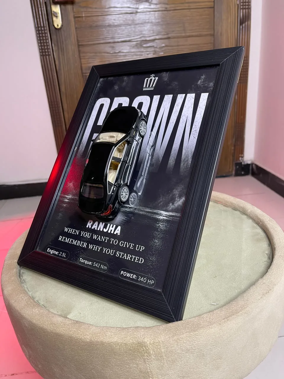 Toyota Crown 3D Diecast Car Frame - Image 3